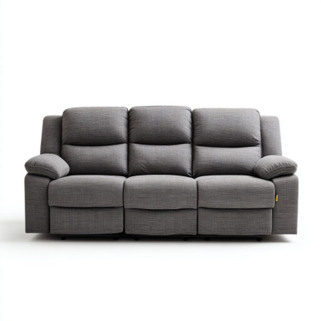 Sofa z funkcją spania w kolorze szarym z tkaniny - 200 x 90 x 85