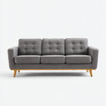 Sofa trzyosobowa do salonu z tkaniny poliester - 200 x 85 x 80